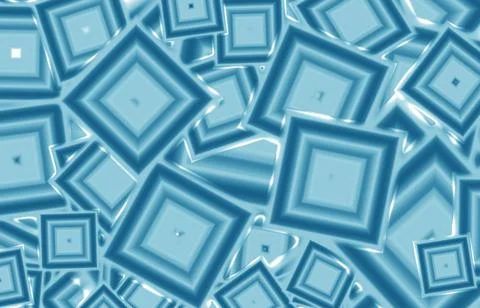 Gradient blue 3D geometric square shape pattern 스톡 일러스트