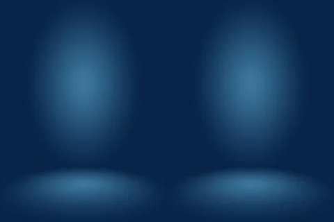 Gradient Blue abstract background. Smooth Dark blue with Black vignette Studio. イラスト素材