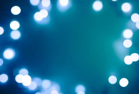 Gradient blue abstract blur background with bokeh. Classic blue. 스톡 사진