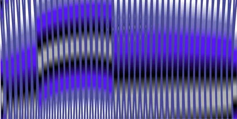 Gradient blue abstract textured banner with stripes and moire effect. Stock Illustration