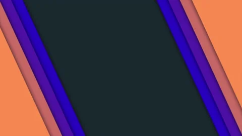 Gradient blue and orange geometric stripes 스톡 동영상 169619064