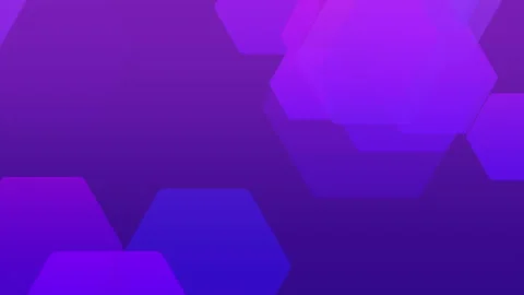 Gradient blue and purple hexagons pattern 動画素材 164827887