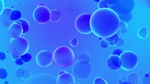 Gradient blue circles. Looped abstract background Stock Footage 261455975