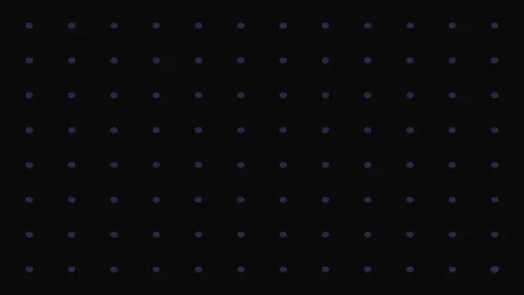 Gradient blue circular dots arranged in a systematic grid on black background Stock Footage 339616805