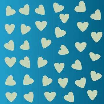 Gradient blue color with heart shape illustration for wallpaper  Stockillustratie