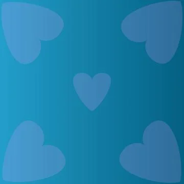 Gradient blue color with heart shape illustration for background Stockillustratie
