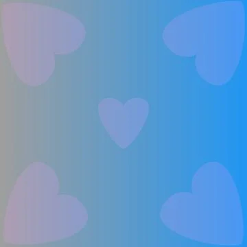 Gradient blue color with heart shape illustration for background Stockillustratie