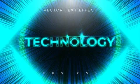 Gradient blue color technological banner with light effect background Ilustración de archivo
