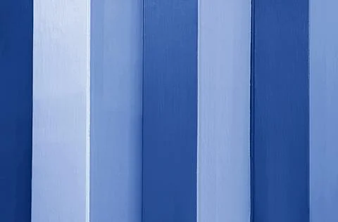 Gradient blue colored vertical stripes pattern wooden board for background Stock Photos