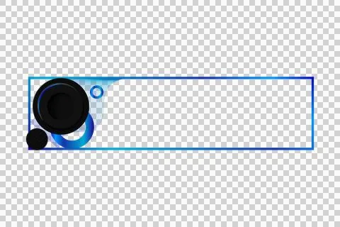 Gradient blue frame and border with geometic shape horizontal banner design イラスト素材