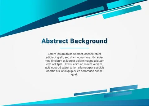 Gradient blue geometric presentation background Stock Illustration