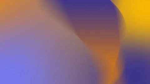 Gradient with blue, gold, and orange hues. Abstract blurred shapes. Seamless Stock Footage 309855668