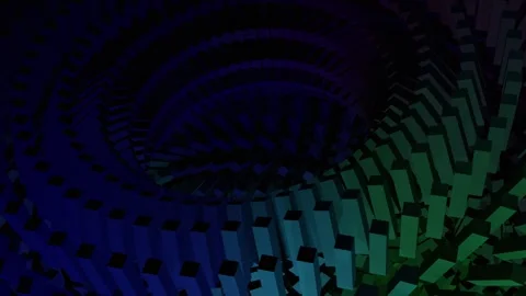 Gradient Blue Green Conceptual Loop Background Simple Kaleidoscope Wave Mot.. Stock Footage 339829839