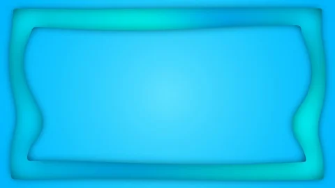 Gradient blue liquid rectangle frame animation Stock Footage 121558287