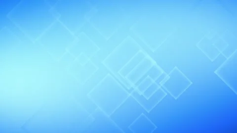 A gradient blue pastel background animation of hollow floating rectangle shapes 스톡 동영상 320393217