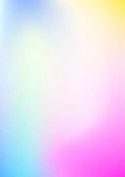 Gradient blue pink white yellow background. Vertical rectangle. Poster, cov.. Illustrazione stock