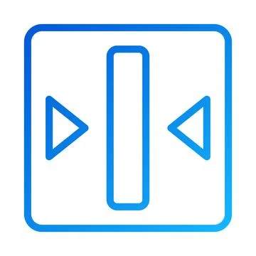 Gradient Blue Resize Icon on White Background Square イラスト素材