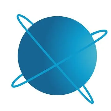 Gradient blue satellite image design suitable for stickers, logos and others Illustrazione stock