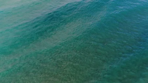 Gradient blue sea waves fluid motion,turquoise ocean water flow,science Stock Footage 117735808