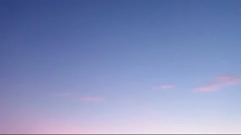 Gradient blue sky with pastel pink cloud n morning sunrise ray Stock Footage 172056825