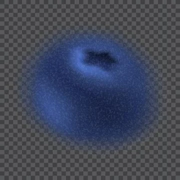 Gradient blurred blueberry template Stock Illustration