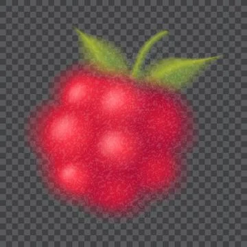 Gradient blurred raspberry template Stock Illustration