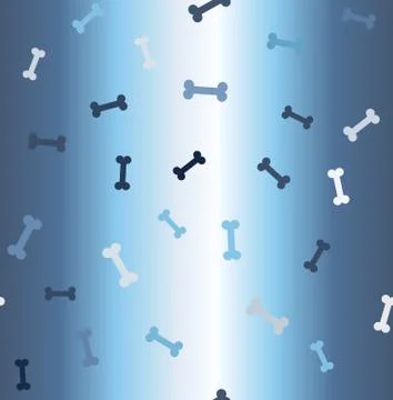 Gradient bone pattern. Seamless vector Stock Illustration