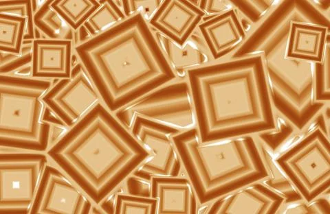 Gradient brown abstract geometric square shape pattern for background 스톡 일러스트