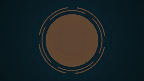 Gradient brown rings and circle pattern Stock Footage 221308266