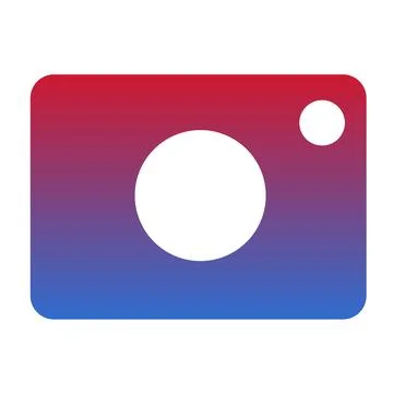 Gradient Camera icon Stock Illustration
