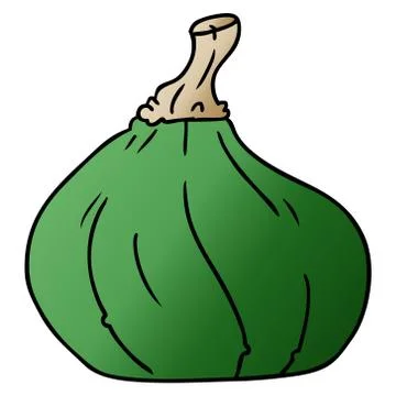 Gradient cartoon doodle of a squash Stock-Illustration