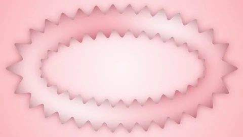 Gradient cartoon zigzag pink ellipse frame animation Stock Footage 121558468