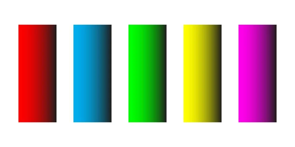 Gradient chart bars different colours Stock Illustration