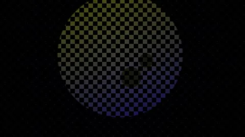 Gradient checkered pattern on circle. Stock Footage 340030443
