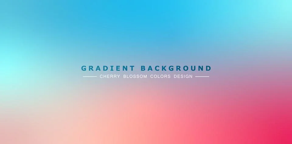 Gradient cherry blossom Stock Illustration