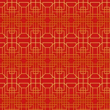Gradient chinese pattern design Illustrazione stock