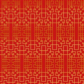 Gradient chinese pattern design Illustrazione stock