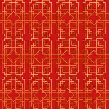 Gradient chinese pattern design Illustrazione stock