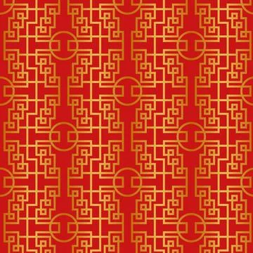 Gradient chinese pattern design Stock Illustration
