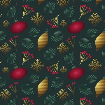 Gradient christmas pattern design Stock Illustration