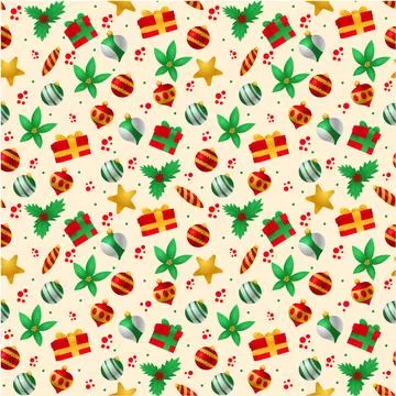 Gradient christmas pattern design Stock Illustration