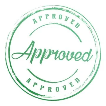 Gradient circle  approved seal badge with star border icon Stock Illustration