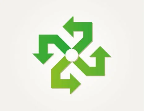 Gradient circle arrows Stock Illustration