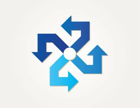 Gradient circle arrows 스톡 일러스트