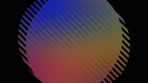 Gradient Circle Colored Rotation Motion Loop Abstract Background Stock Footage 130281075