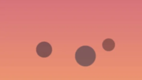 Gradient circles animate against pink-to-orange abstract background Video stock 329009354