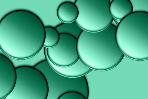 Gradient circles background, green seamless pattern Stock Illustration