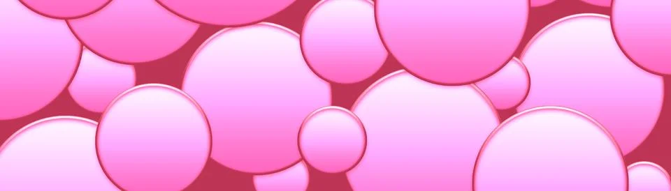 Gradient circles background, pink seamless pattern Stock Illustration