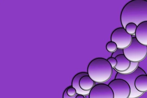 Gradient circles background, purple seamless pattern Stock Illustration
