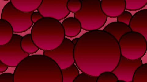 Gradient circles background, red seamless pattern Illustrazione stock